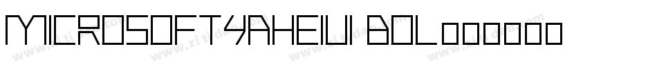 MicrosoftYaHeiUI Bol字体转换